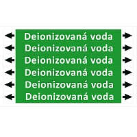 Značení potrubí ISO 20560, deionizovaná voda
